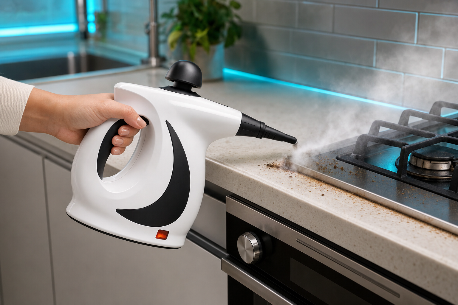 VaporSmart limpando cozinha e gordura